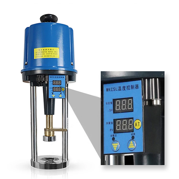 DHW Heating PN16 Self-Operated Temperature Regulators Flange Connected Electric Control Valve for Water Oil Steam Gas