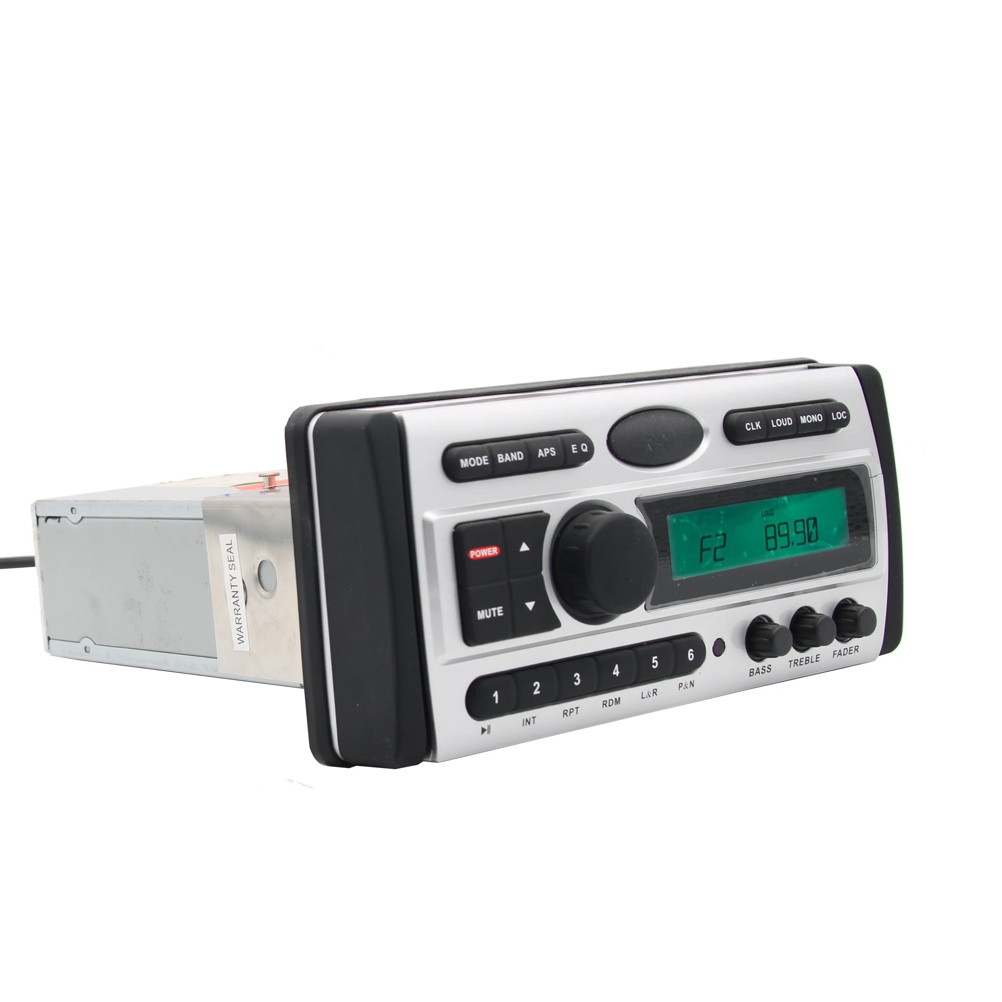 Одинарный DIN морской BT приемник, стерео система и DVD-плеер, 1 пара 6,5 дюймовых водонепроницаемых динамиков для лодки, мотоцикла H3008