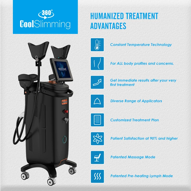 Freezefats Cooltech Machine Germany Home Use 2023 Antifreeze Membrane Cryolipolysis With Ems