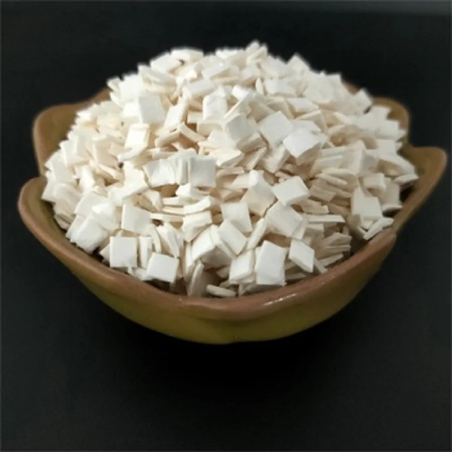 Industrial Design Style 5x5mm White Flake Wooden Cellulose Fiber for Anti-Crack