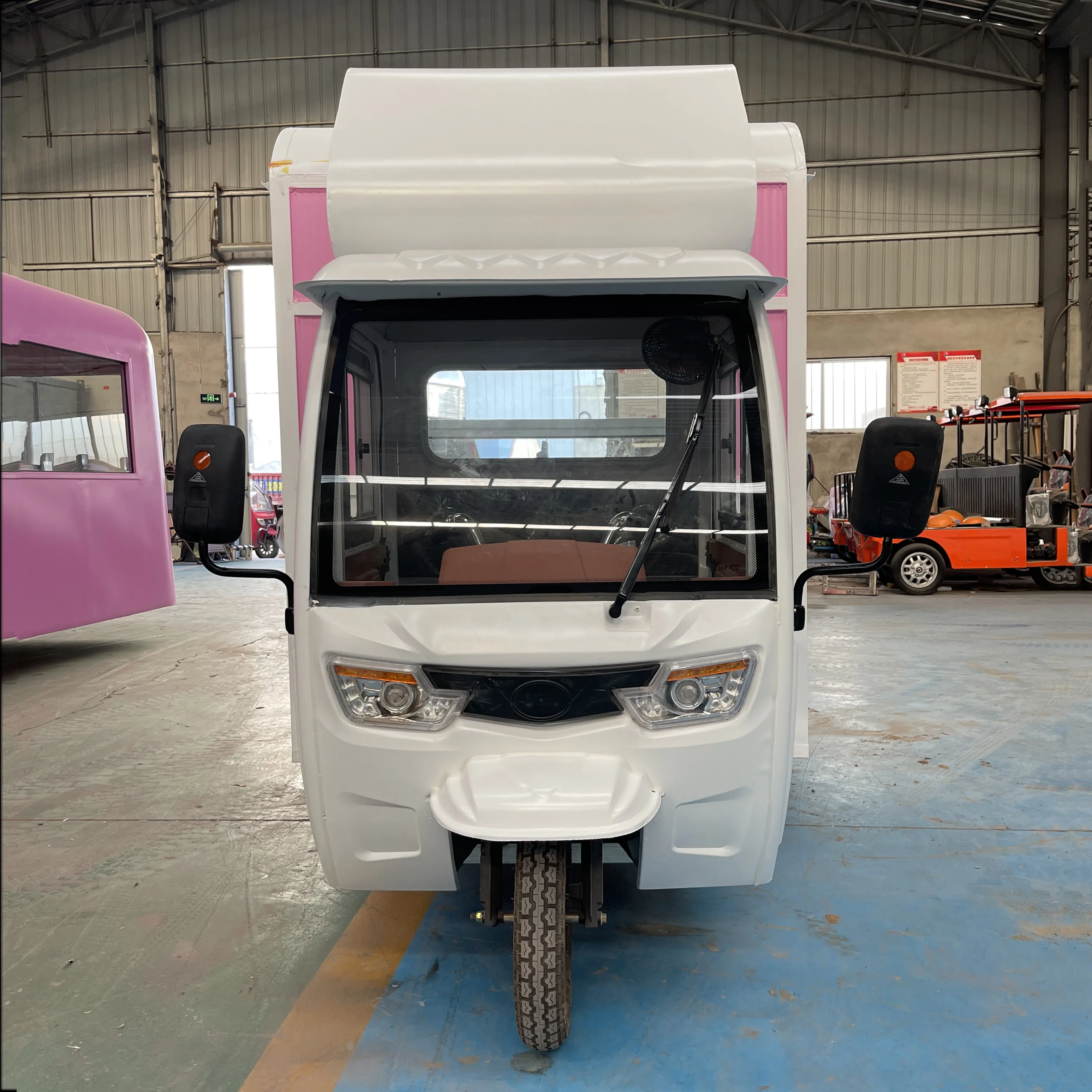 2023 hot selling factory outlet multipurpose mobile electric  fast food snack beverage drinks tricycle pedicab three-wheeler