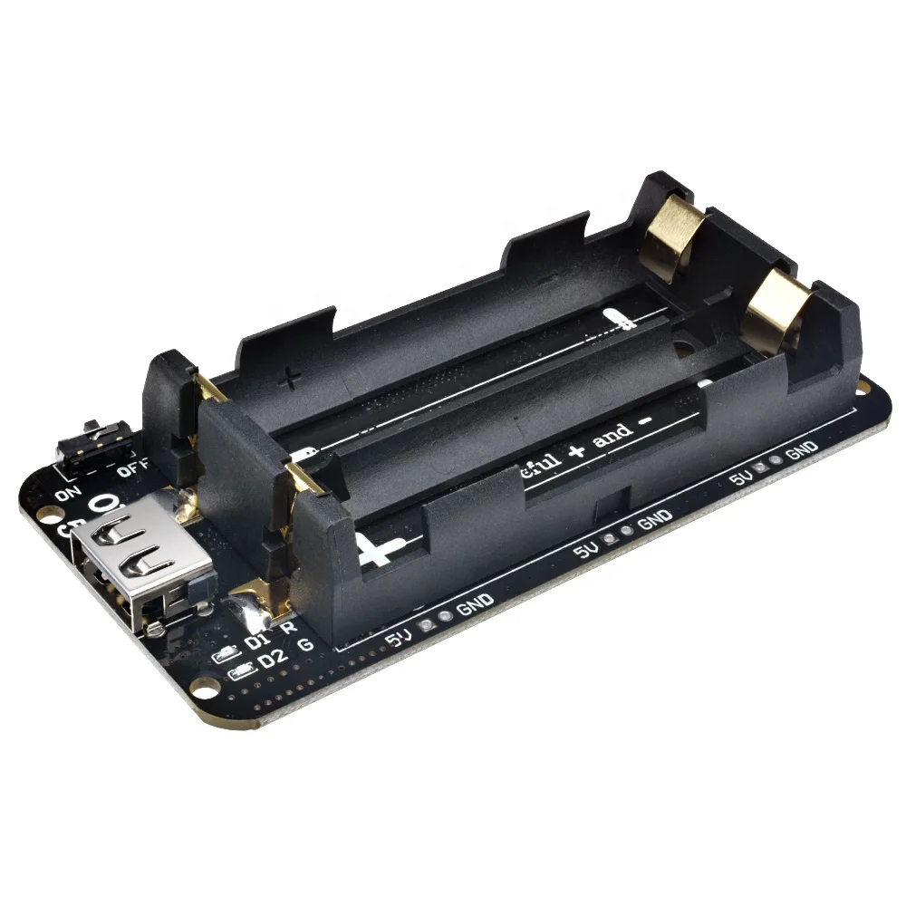  Двойной 18650 литиевая батарея щит V8 3V1A 5V 3A Micro USB Power Bank Аккумуляторная зарядная станция для Raspberry Pi Wi-Fi ESP8266