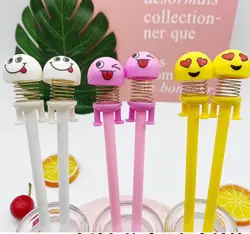 2020 Attractive style promotion gift creative fluent writing shaking head doll neutral pen