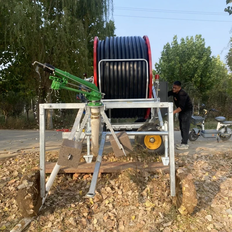 Лебедка спрей шланг катушка оросительная система и распылительная машина для сельскохозяйственного ирригационного оборудования