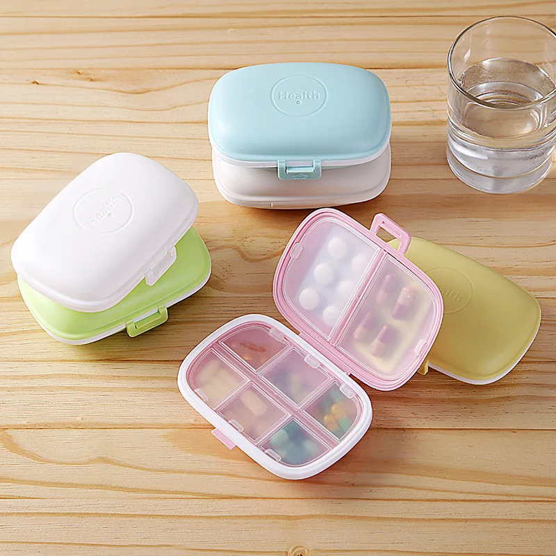 
Family standing Classified medicine storage box Plastic mini Pill case Week medicine box with lid Grid parts finishing box 