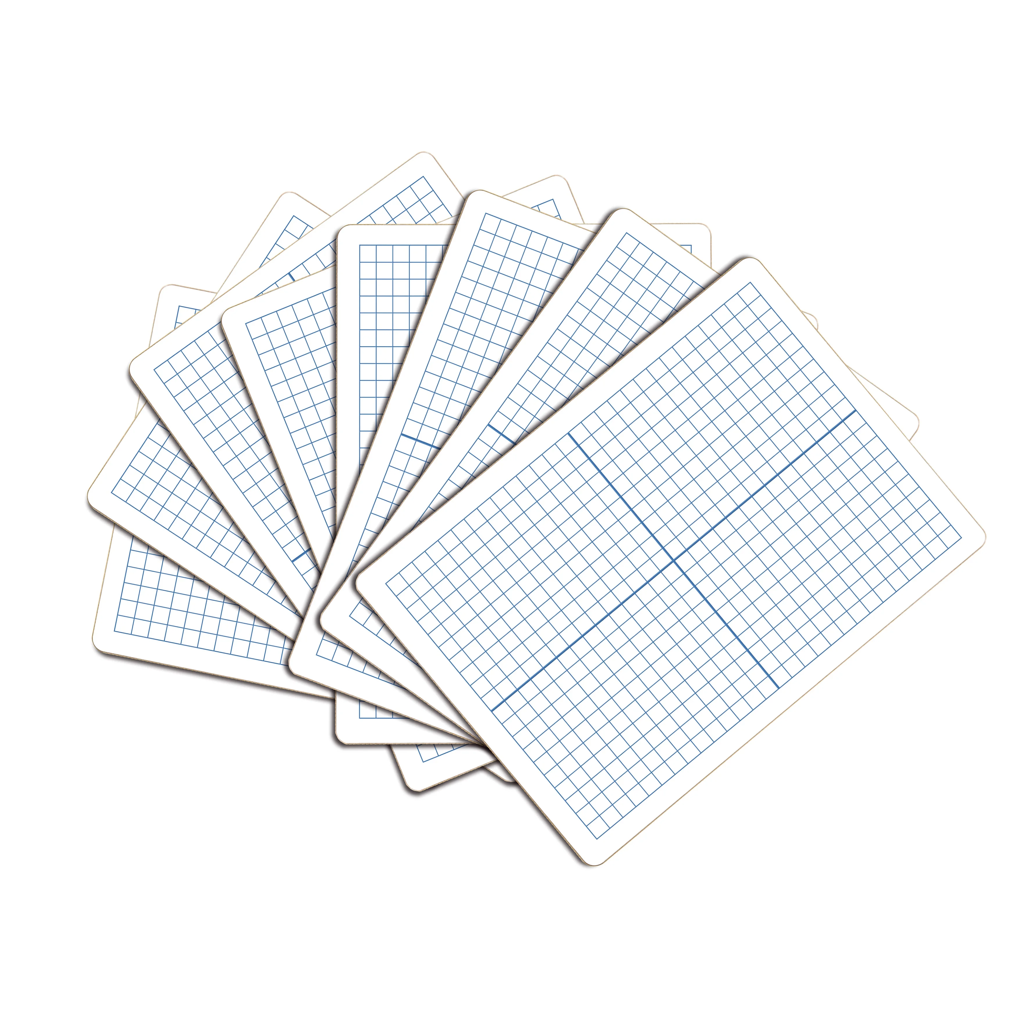  10 штук в упаковке со стирающейся от маркера правили Lap досок l 9 X12 Вязаный топ-труба на подкладке доски обучающие игрушки для детей 5 лет и старше (Двусторонняя белая Бо