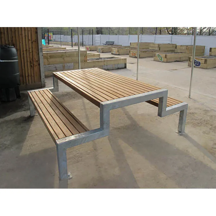 Rectangular patio bench outside wholesale picnic table and bench