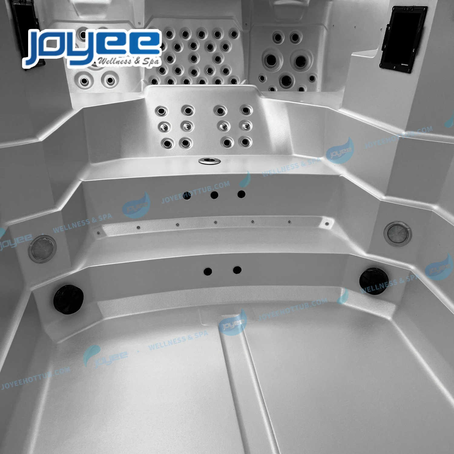 JOYEE fiberglass acrylic aboveground family Rectangular Wholesale Cheap Price hottub outdoor spa endless pool swim spa for sale
