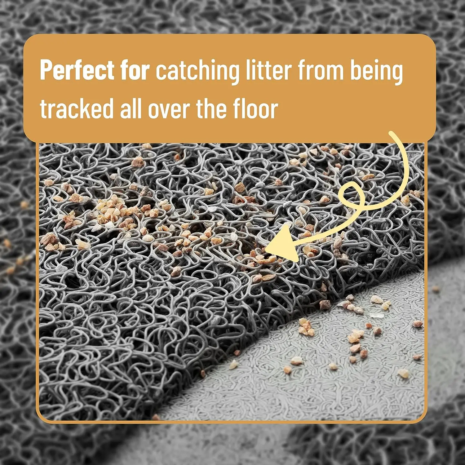 High Quality Cat Litter Trapping Mat Urine Proof Trapper PVC Coil Mats Design Waterproof Pet Mats