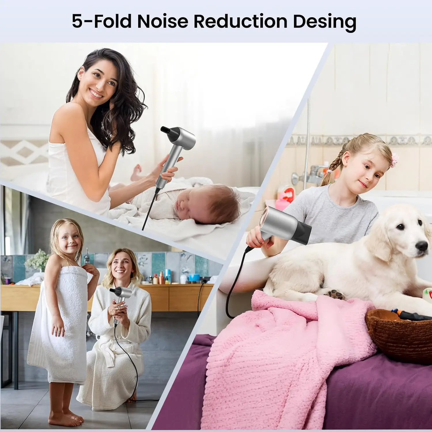 110000RPM Hair Dryer With Magnetic Nozzle Negative Ionic Professional Salon Hair Dryers