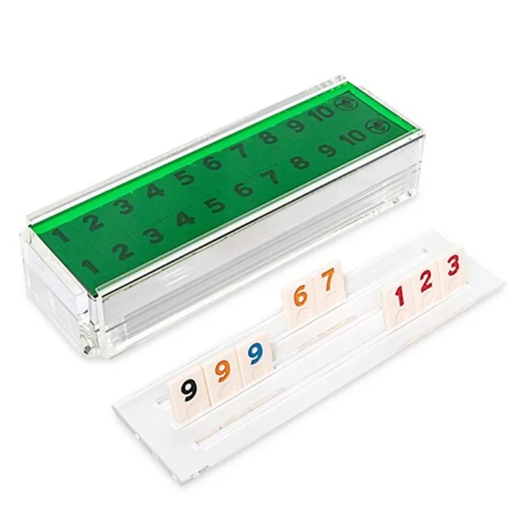 Акриловый чехол оригинальный синий Rummy Game 106 плитки маджонг цифровая Турецкая игра Lucite для вечеринки