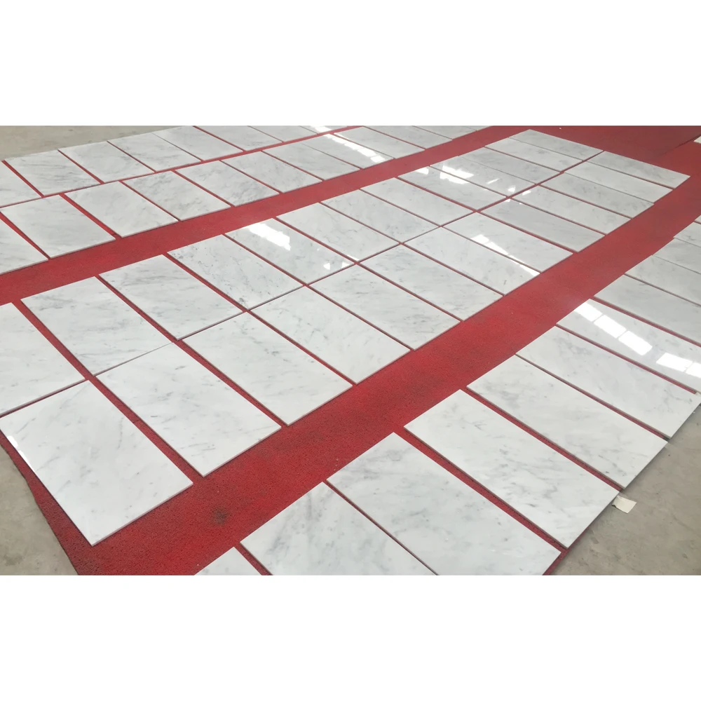 Натуральный камень тонкая белая хонированная Плитка 10 мм Мраморная напольная плитка