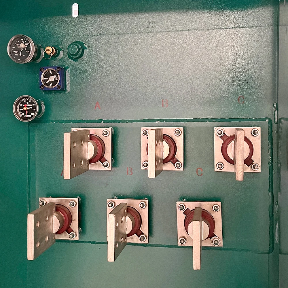 IEC60076 34.5kv to 240/480v 400kva 500kva  4-Hole Spade  Three phase pad mounted  transformer