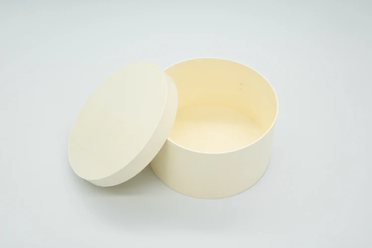 Custom Unfinished Round Soft Wood Birch Bark Handmade Cheese Cake Packaging Box For Gift