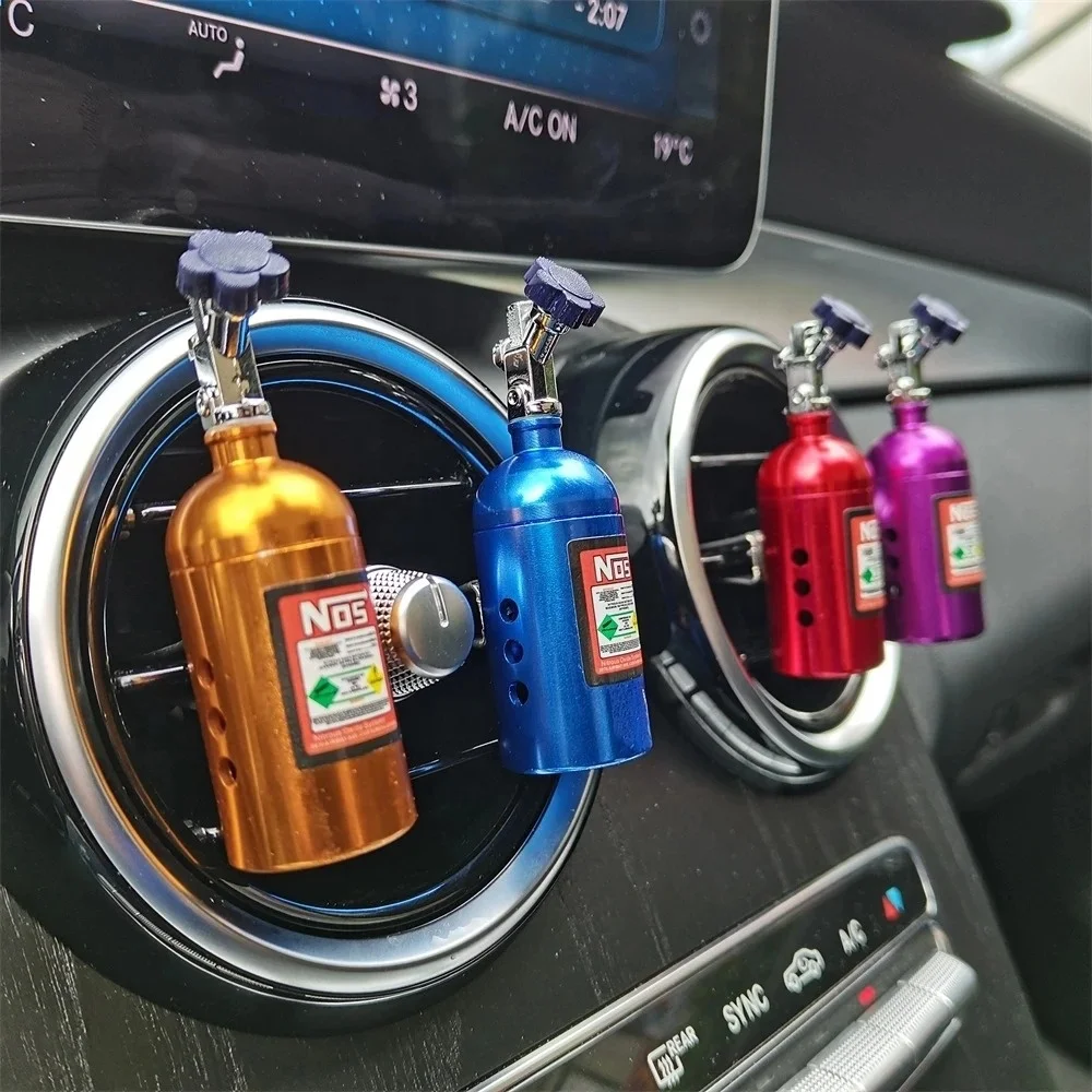 Hot Sale Car Air Freshener NOS Nitrogen Bottle Air Vent Aromatherapy Auto Aroma Outlet Perfume Flavoring Fragrances Accessories