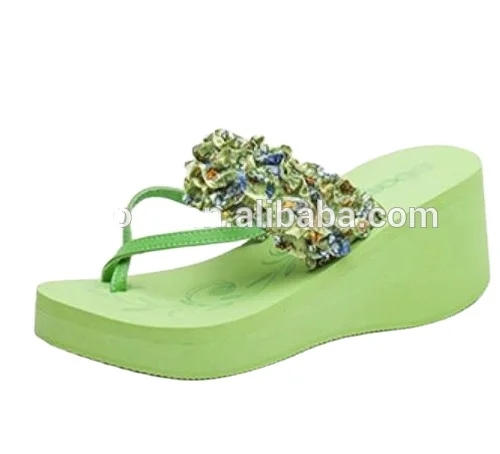 
Newest fashion design women wedge eva thick sole slipper cheap sale 