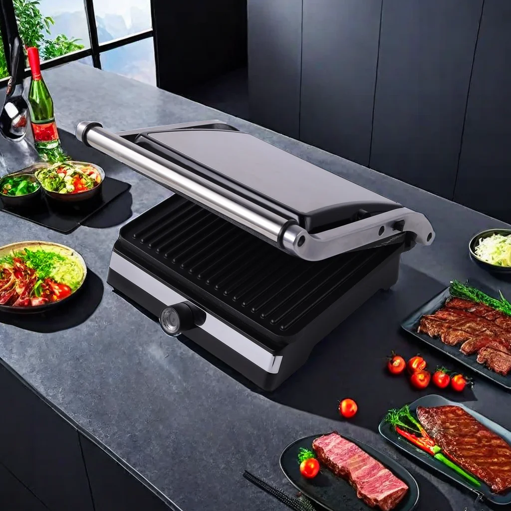 New Design Control Temperature OIL DRIP  DESIGN Mini Pancake Maker multi-function electric griddle grill