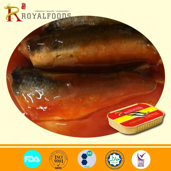 Canned fish and seafood delicious Canned Sardine In Tomato Sauce