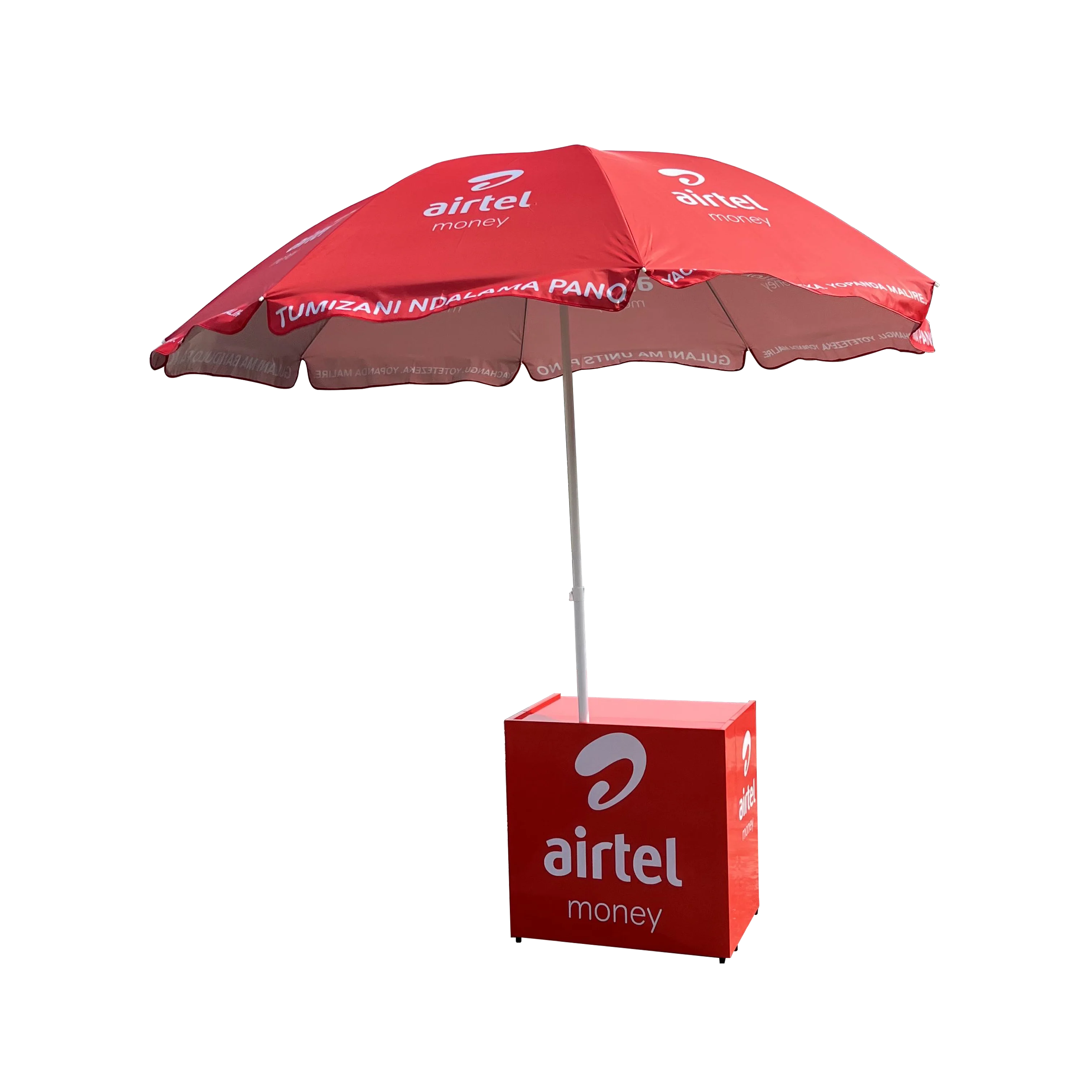 Africa Airtel telecom portable metal folding service counter