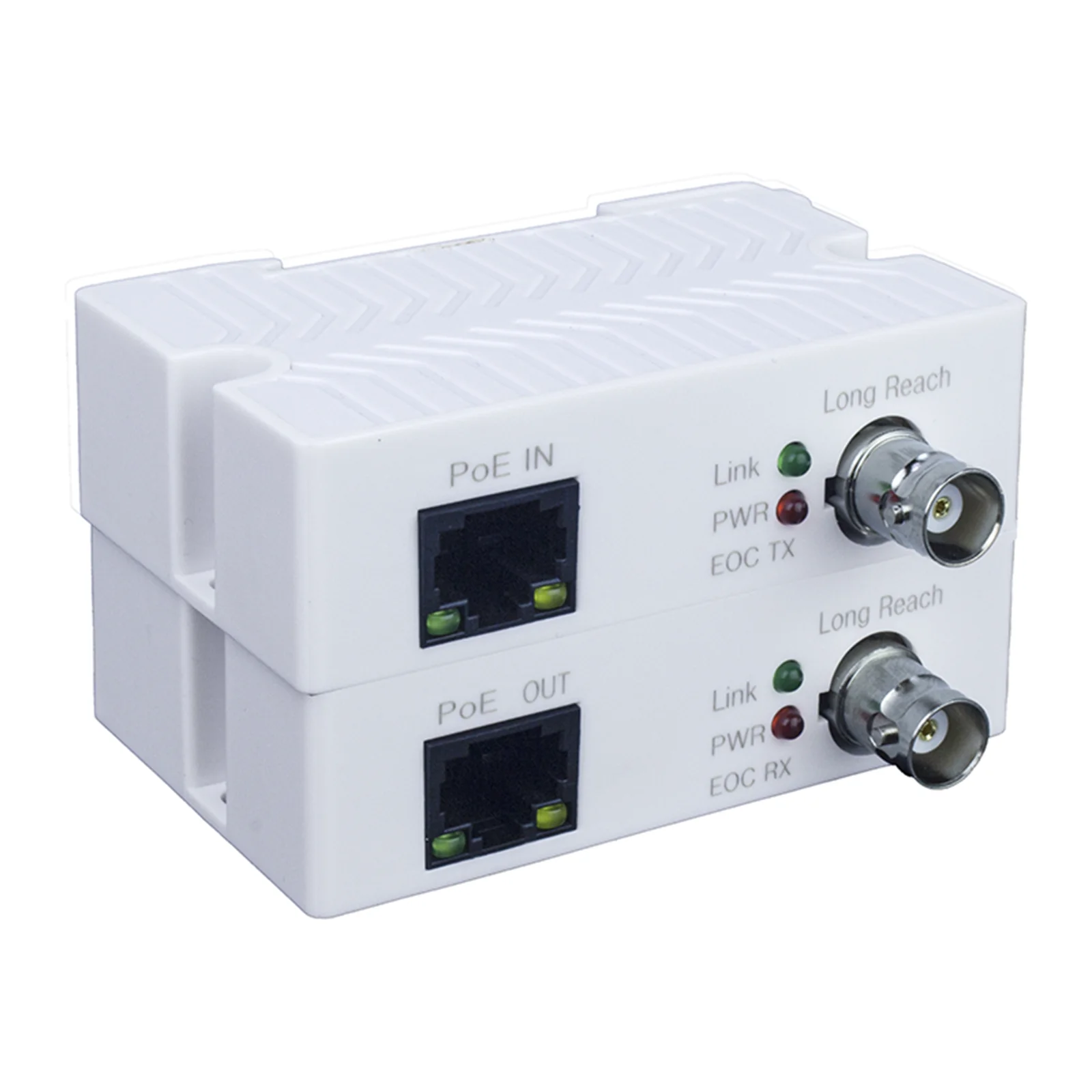 Ethernet Converter Over Coaxial Cable Converter Single Channel Passive Power Transmitter for CCTV IP Cameras Security Systems