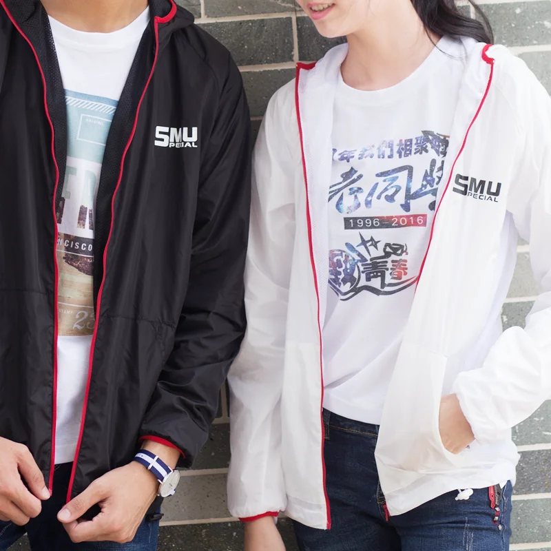 Customize Windbreaker Zipper Logo Printing New Design Logo Long Sleeve Plus Size Zip Up Waterproof Jacket