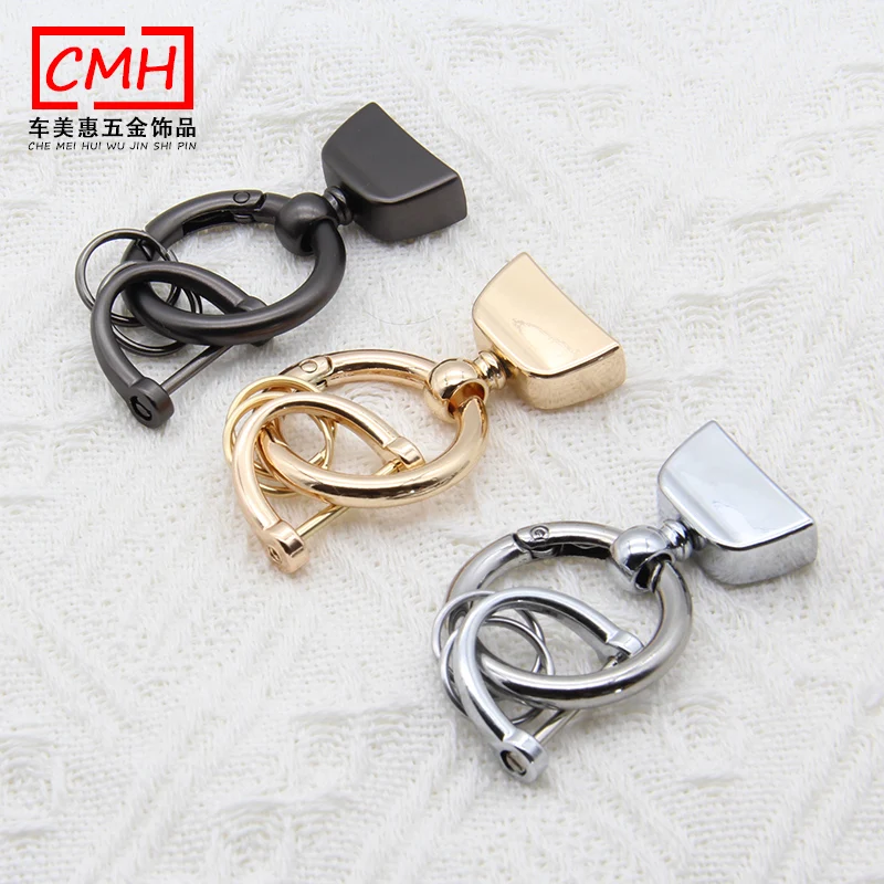 Keychain Custom Spring Ring Horse Tellurium Buckle Metal Accessories Zinc Alloy Car Key Chain Pendant