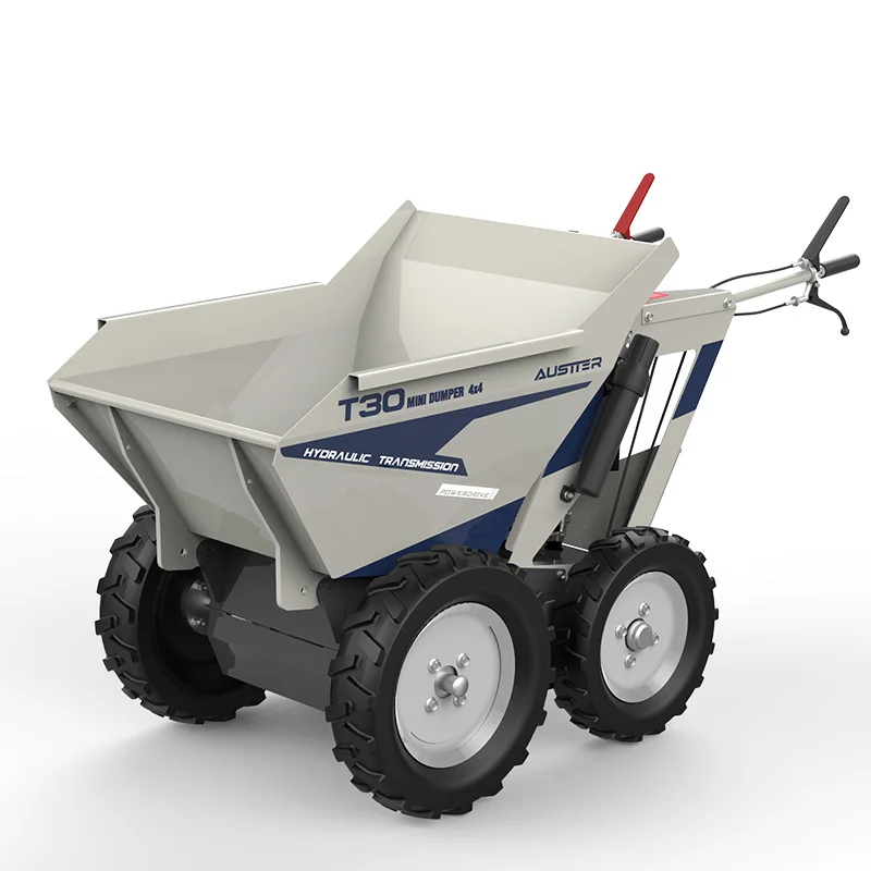 5 hp газовый двигатель AWD Маленькая китайская тачка с грузоподъемностью 300 кг