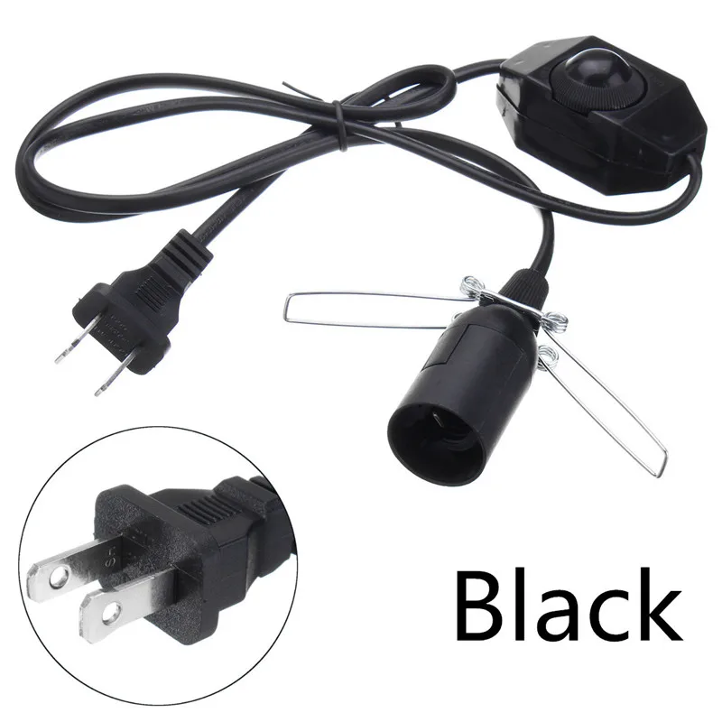 Vintage Lampholder Himalayan Salt Lamp E12 E14 Socket Electric Power Dimmer Cord Switch Edison Bulb Holder With 1.5m 2m Cable