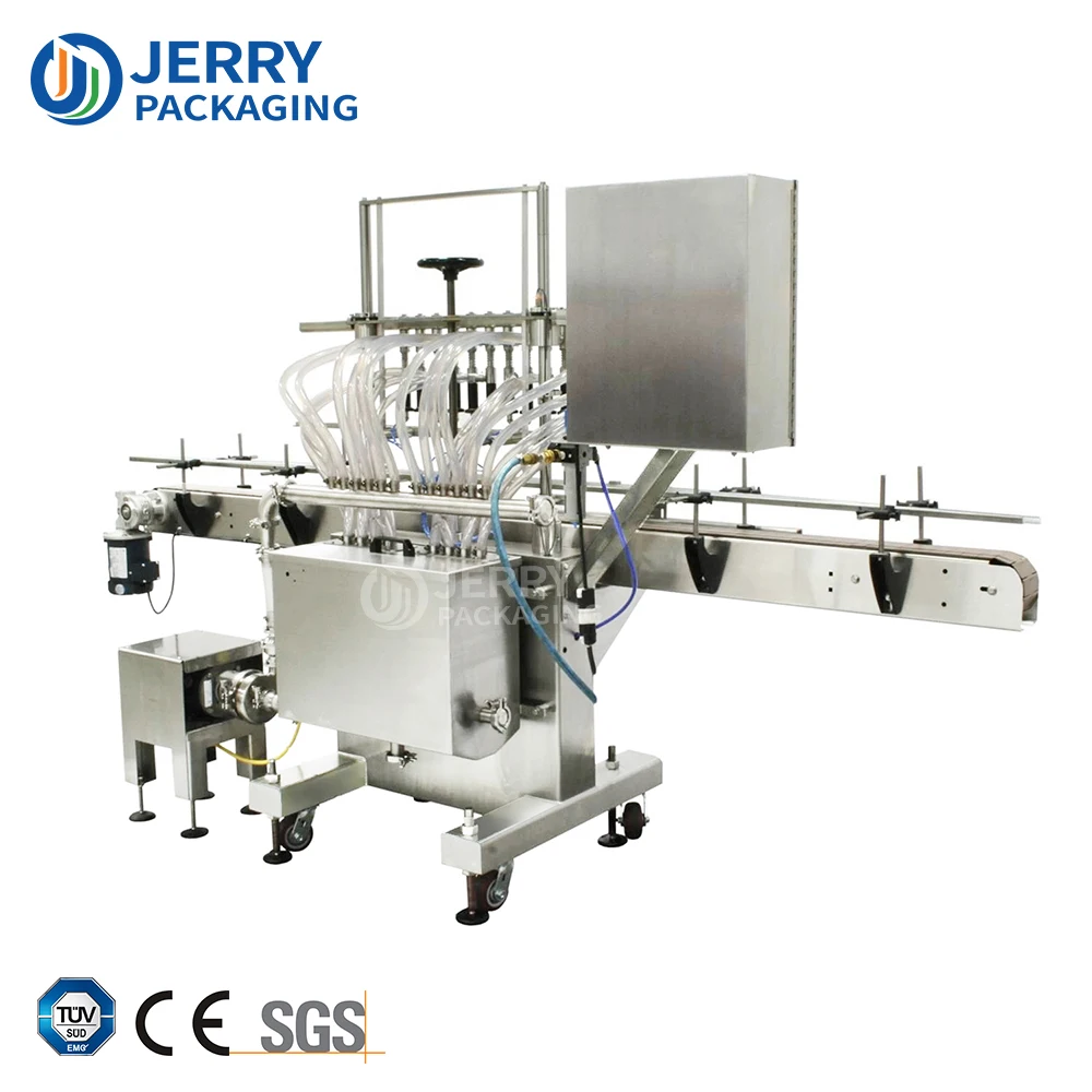 Automatic Linear Overflow Filler Red Spirits Wine whiskey Vodka Liquor Drinks Liquid Glass Bottle Filling Capping Line Machine