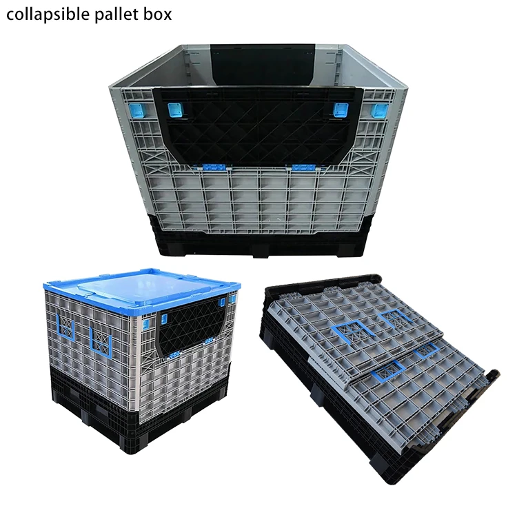 Производитель обеспечивает выпрямленный сверхпрочный складной ящик с крышками для овощей складные контейнеры