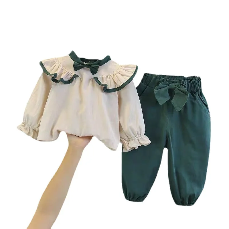 WEN Autumn Beautiful Children Clothes Baby Clothing Set  For Girls Spring and Autumn Suit