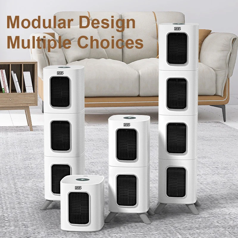 New design hepa DIY home air purifier CADR 400m3/h easy operation