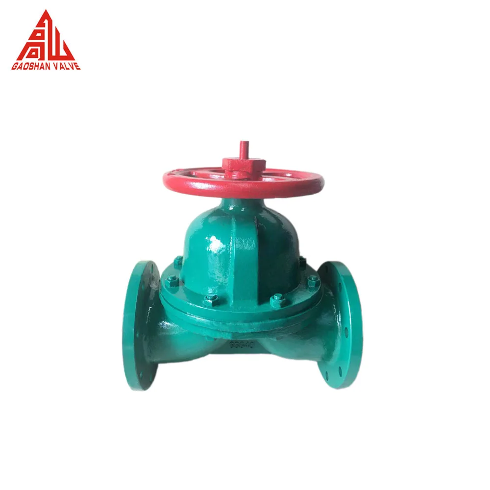 Cast Iron Diaphragm Valve DN200 PN10 8 Inch Rubber Lined Diaphragm Valve