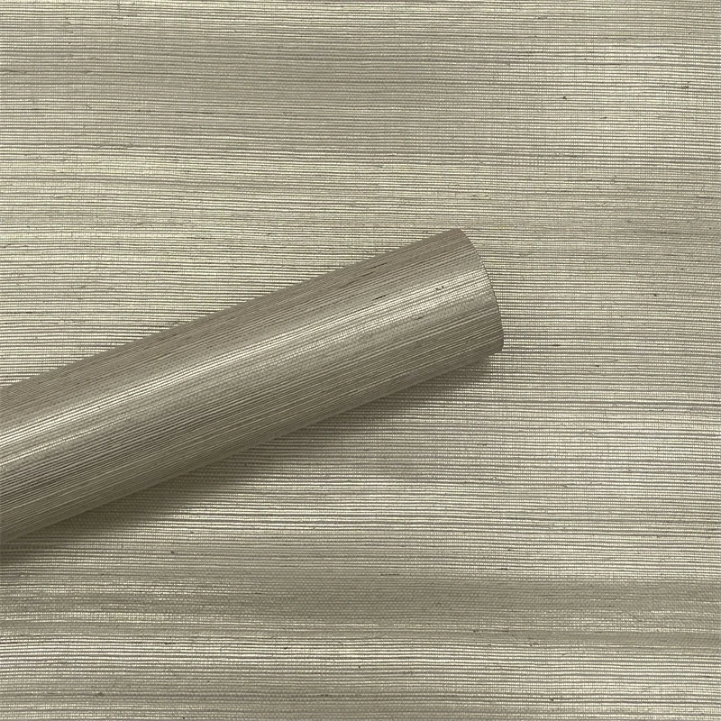 Mywind New Color Champagne Sisal Grasscloth Wallpaper Free Sample Natural Material Fabric Wallcovering For Home Decor Hotel Wall