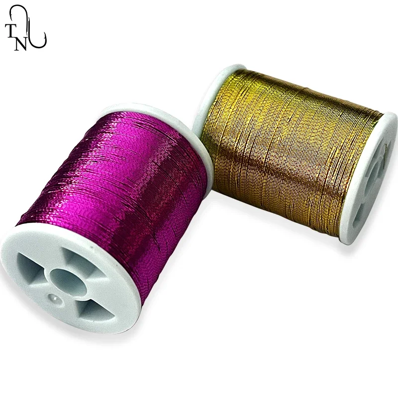 TN01 0.28mm 0.22mm100 Yards Fishing Rod Guide Wrapping Thread Repair Component  DIY  NCP metallic fluo Rod Building Thread