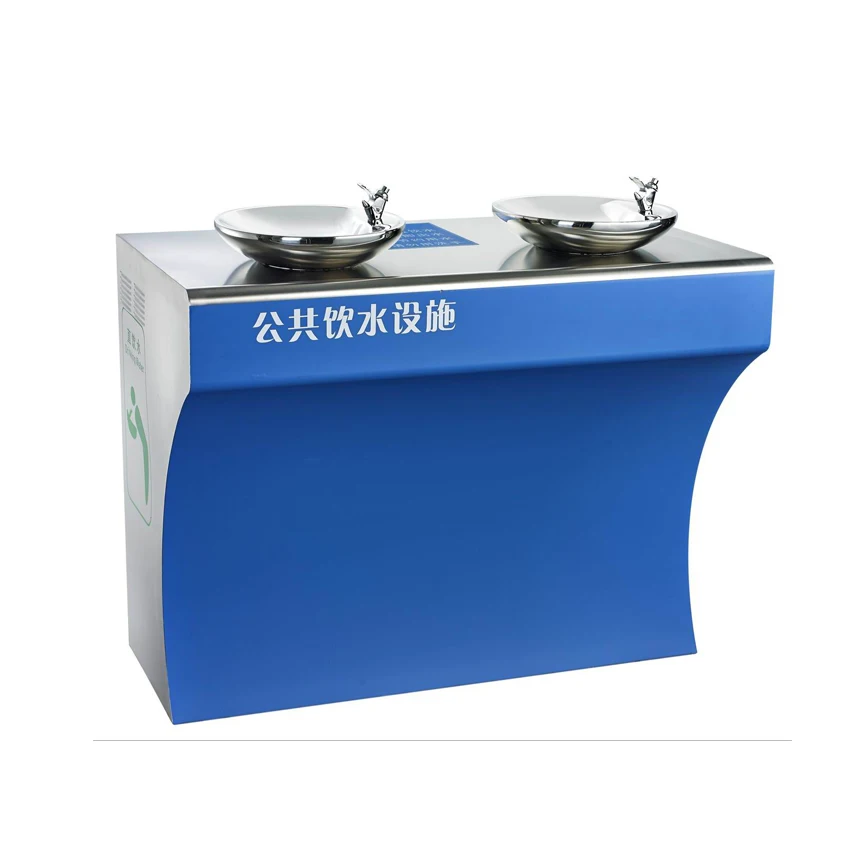 Public directly drinking stainless steel water dispenser stand outdoor cold drinking fountain for playground / park / beach
