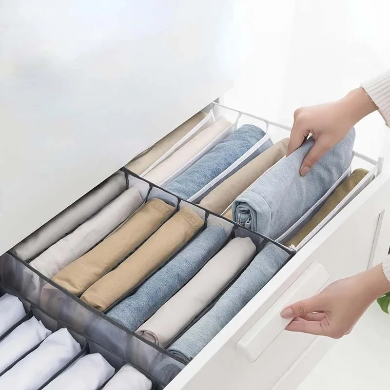 Hot Selling Cheap Price Foldable 11 Grids Wardrobe Clothes Organizer for Bra Underwear socks