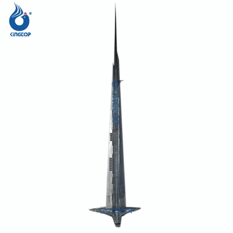 Custom Kingdom Tower Dubai Tallest Tower 3D Desktop Decoration Dubai World Renowned Architecture Jeddah Tower Creative Gift