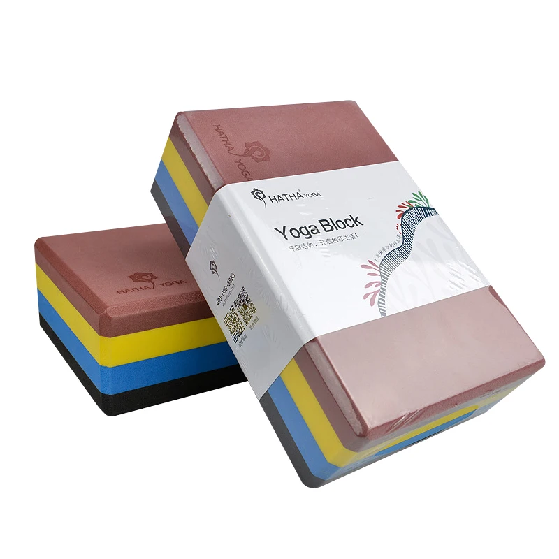 
New Listing Rainbow Color High Density Yoga Aid Eva Yoga Brick 
