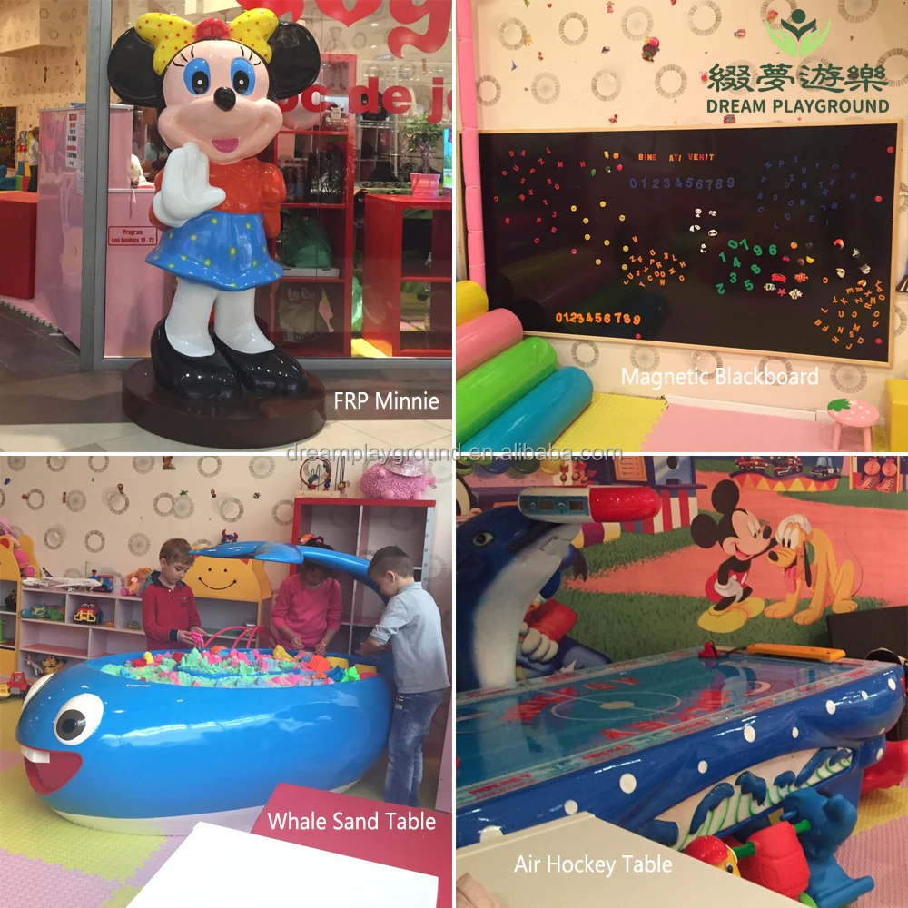 Dream kids play area indoor comprehensive air hockey table soccer amusement park playground equipment for children