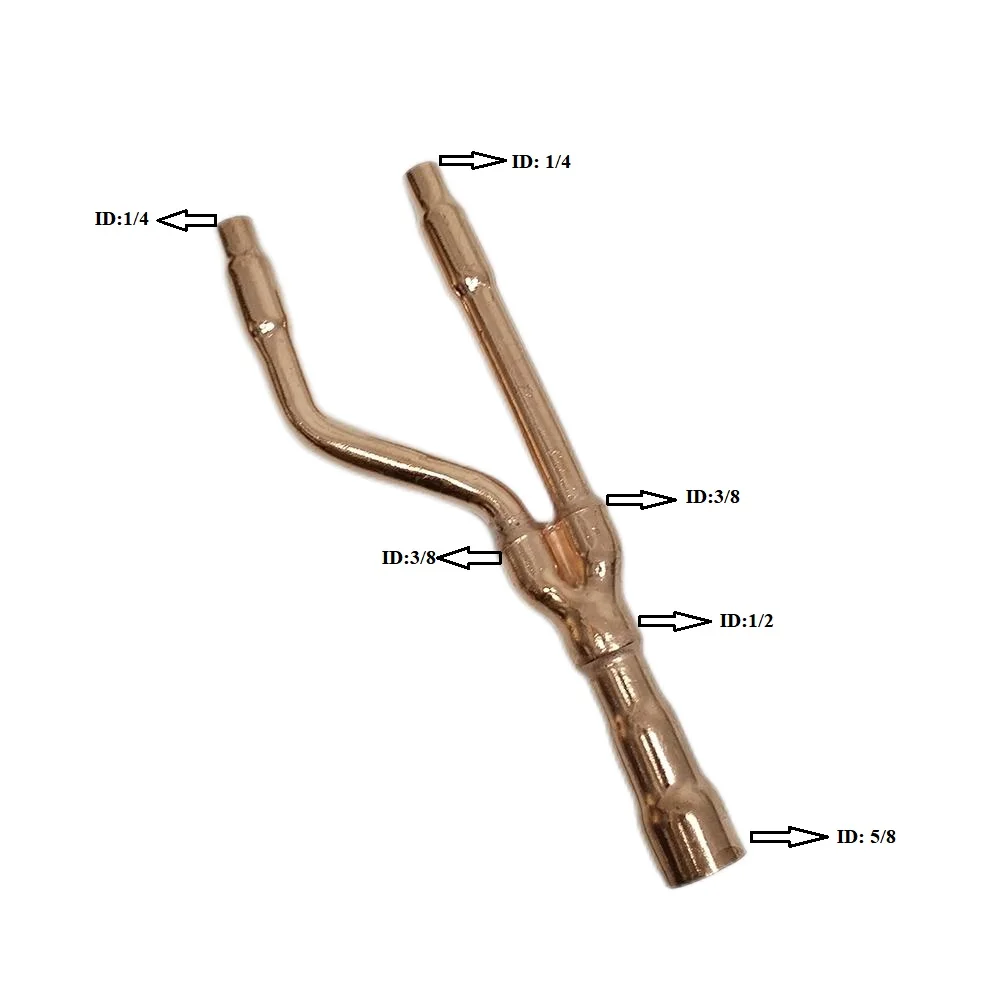 Mitsubishi Branch pipe DIS-22-1G Copper Y joint for VRF Air Conditioning System