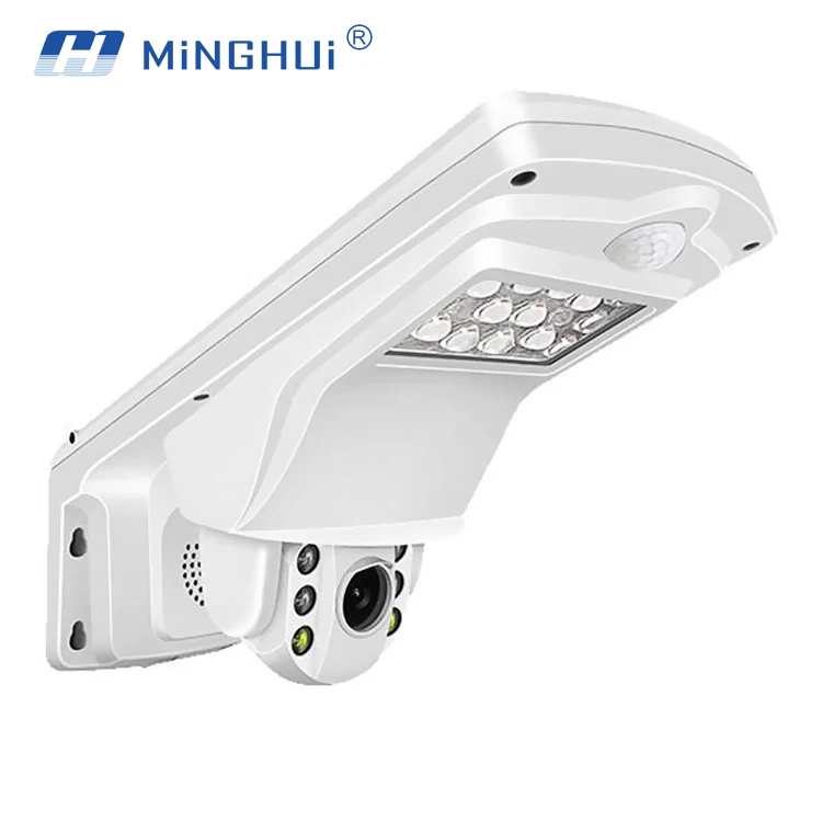 Smart Street Garden Lamp with WIFI Wireless Mini PTZ Dome Camera Outdoor IP66 Waterproof