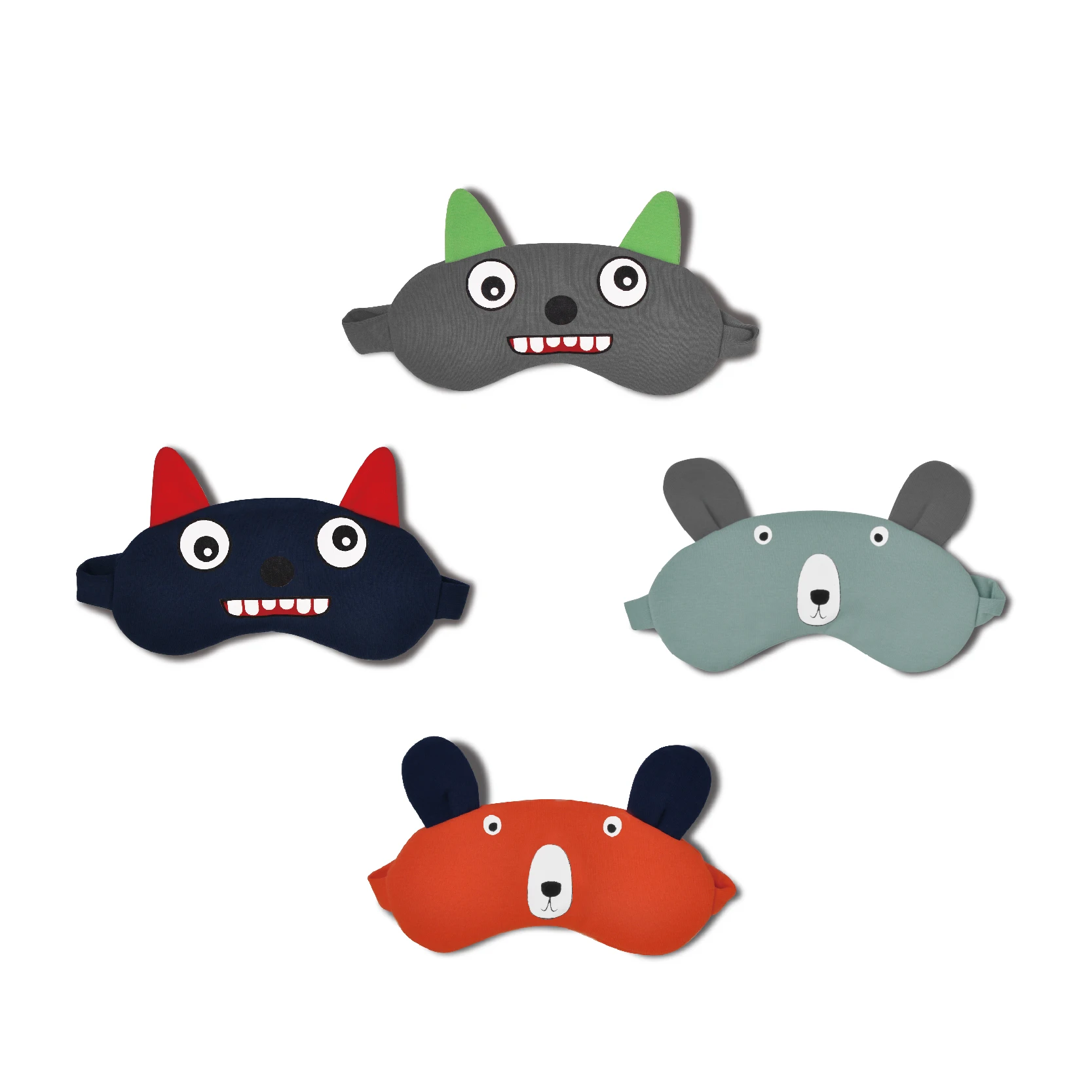 Drop Shipping Petelulu  Free gift Super Soft Custom Animal sleeping travel cool sleep eye mask for eye relax