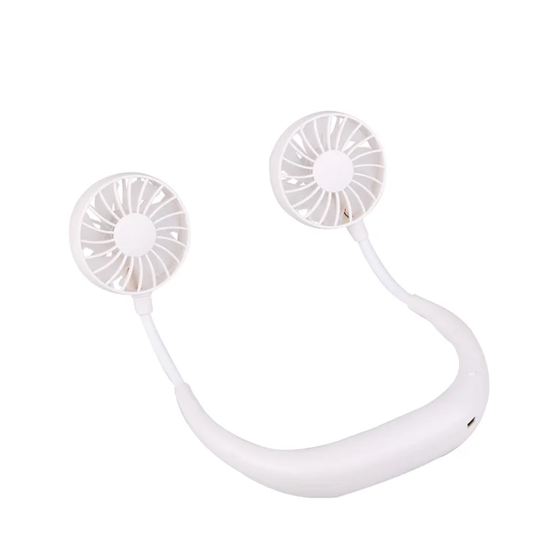 New Silent Mini Cooling Fan USB Rechargeable  Portable Wearable Sports Hanging Neck Fan