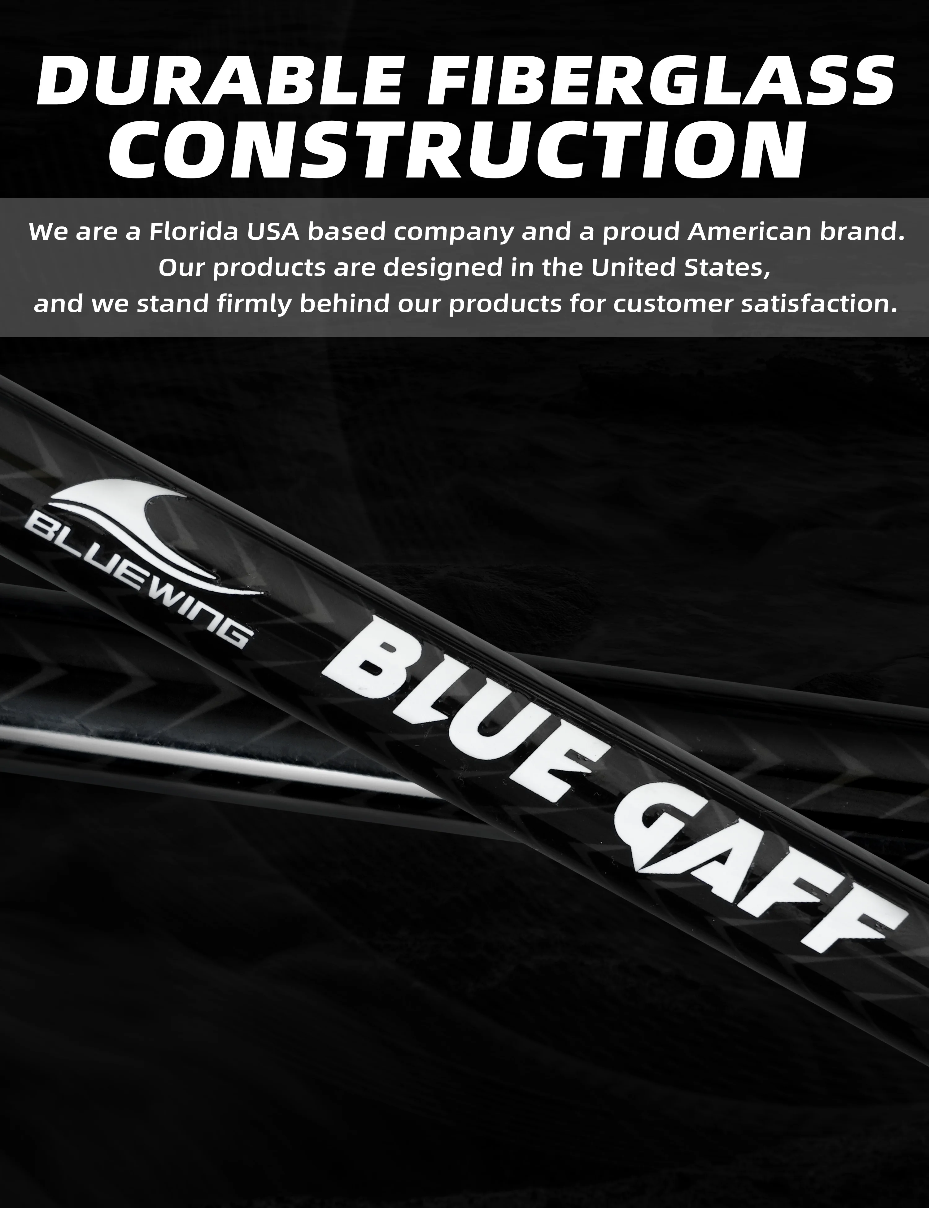 Fishing Gaff Fiberglass Hook Saltwater Heavy Duty Gaffs with Stainless Steel Hook Big Game Gaff for Tuna Shark Marlin Fishing