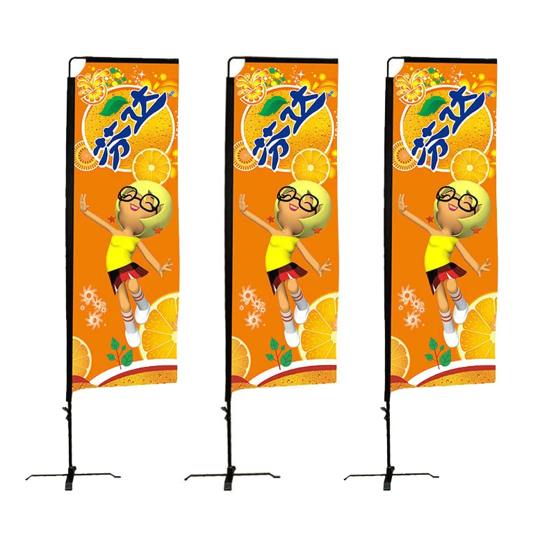 Display block flag pole Advertising beach flag pole base Outdoor square flags