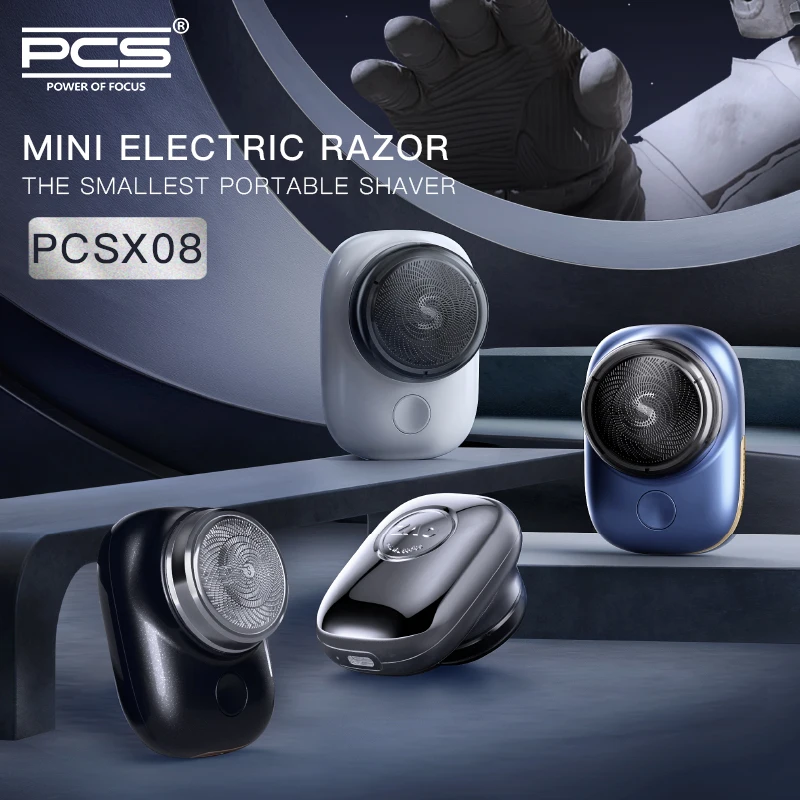 Mens Electric shaver Pocket Size Electric Razor Head Washable Type Charge Portable Travel Beard Shaving Machine For Man