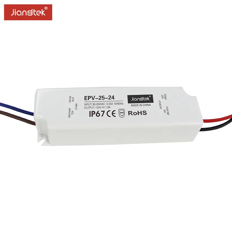 JIANGTEK EPV-25-24 25W 24V 1.0A 24V dc led driver power supply high quality