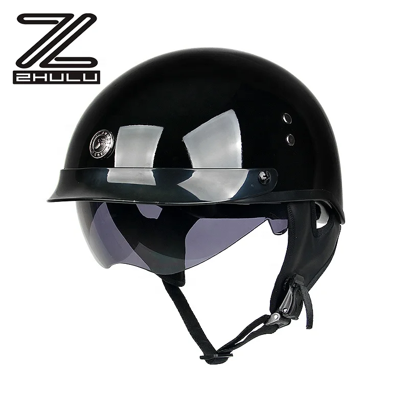 New Fashion Style Classic Vintage Racing Motorcycle Helmet ABS material America DOT Certificated Half Face Motorbike Helmets