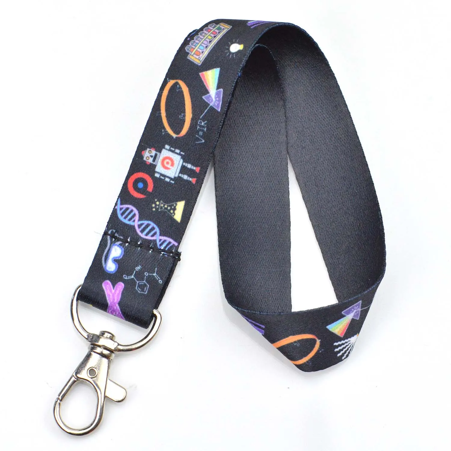 Wholesale Customised Women Personalised Jacquard Lanyards Keychain Keyring Lanyard Sublimation Key Chains Polyester Lanyard